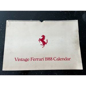 Vintage FERRARI CALENDAR VINTAGE 1988 LIMITED EDITION 21" x 12" photos 250 GTO